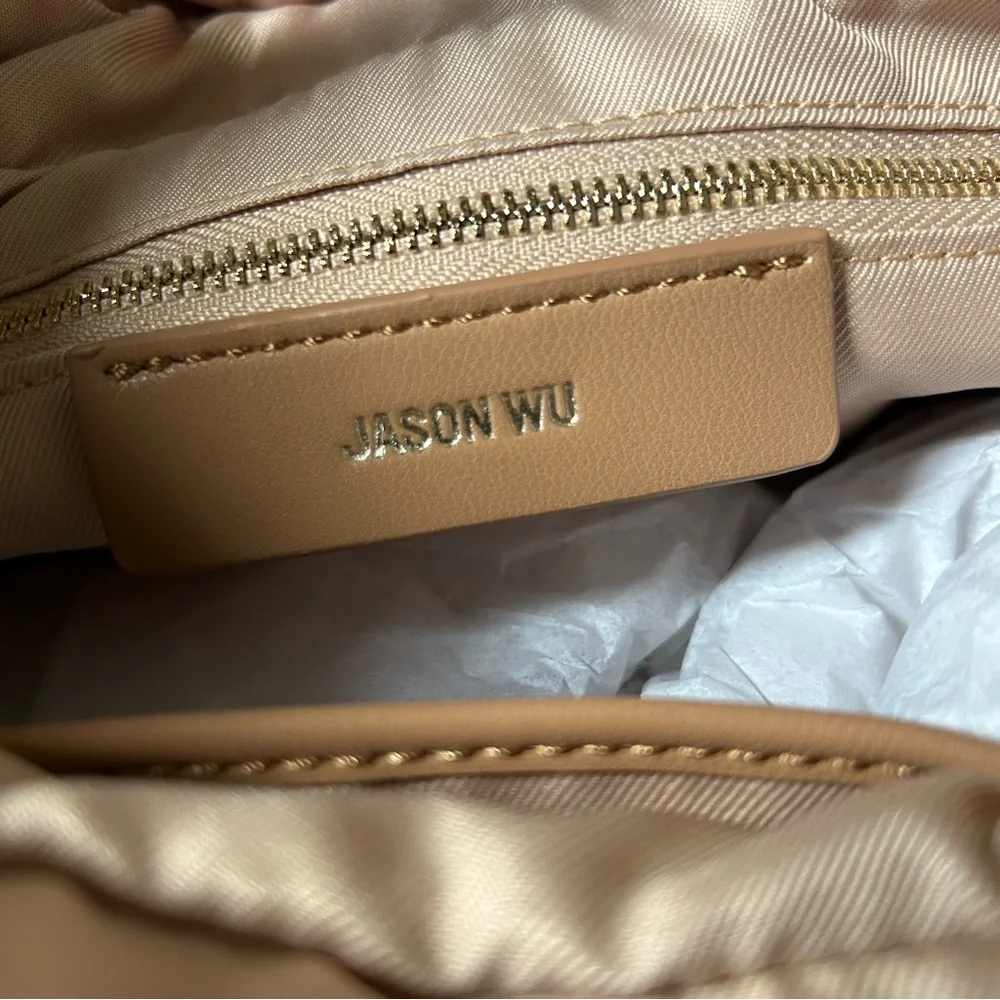 JASON WU Fay Bubbled Small Baguette Top Handle Handbag in Vegan Leather - Picture 7 of 9